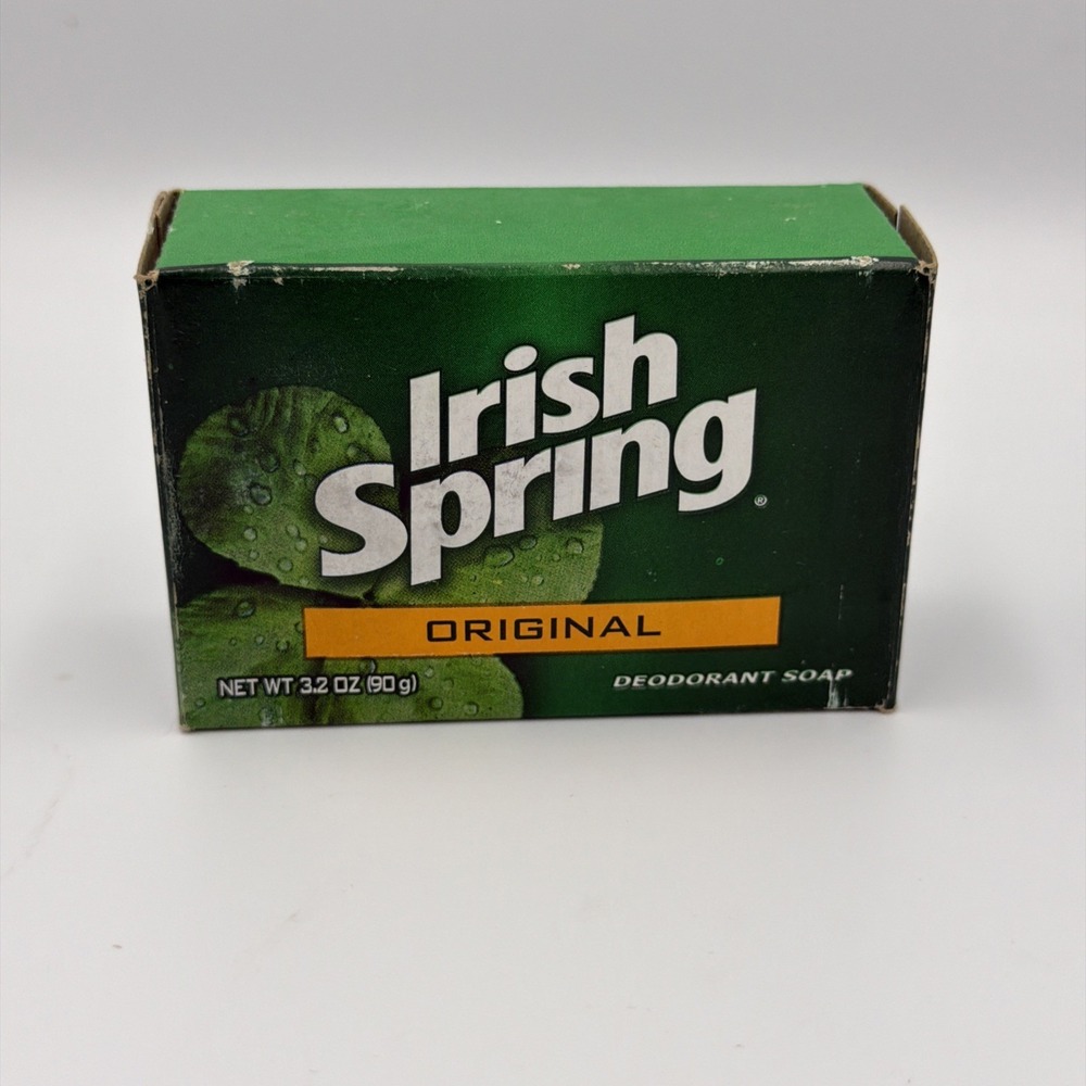 Vintage Irish Spring Original Deodorant Soap Ephemera Sealed c.1990